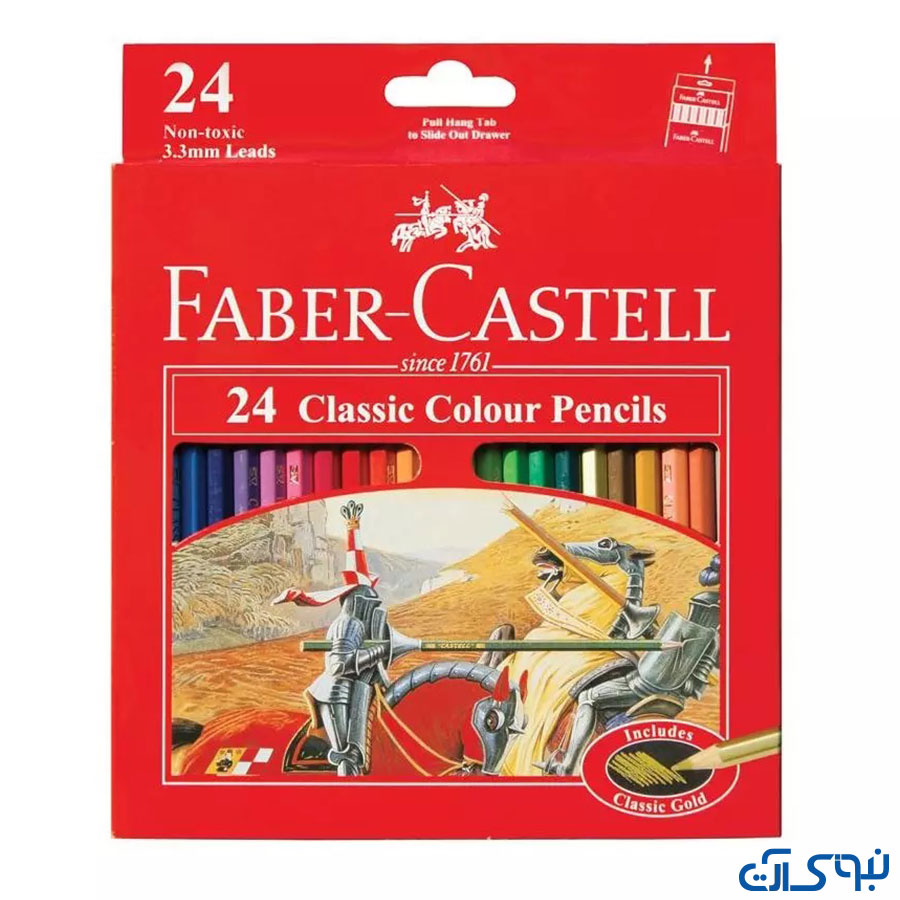 مداد رنگی 24 رنگ فابر کاستل مدل Classic